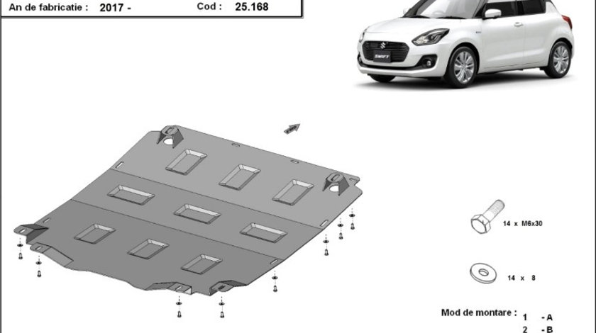 Scut motor metalic Suzuki Swift 2018-prezent