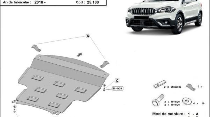 Scut motor metalic Suzuki SX 4 2016-prezent