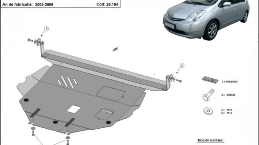 Scut motor metalic Toyota Prius 2003-2009