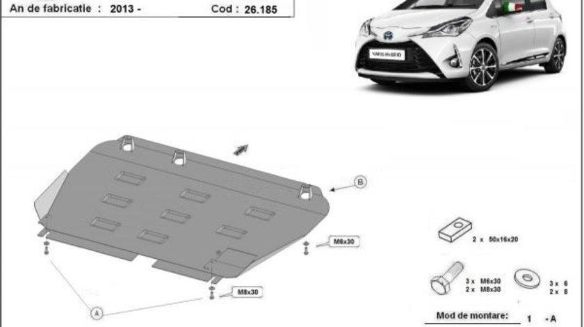 Scut motor metalic Toyota Yaris Hybrid 2013-2019