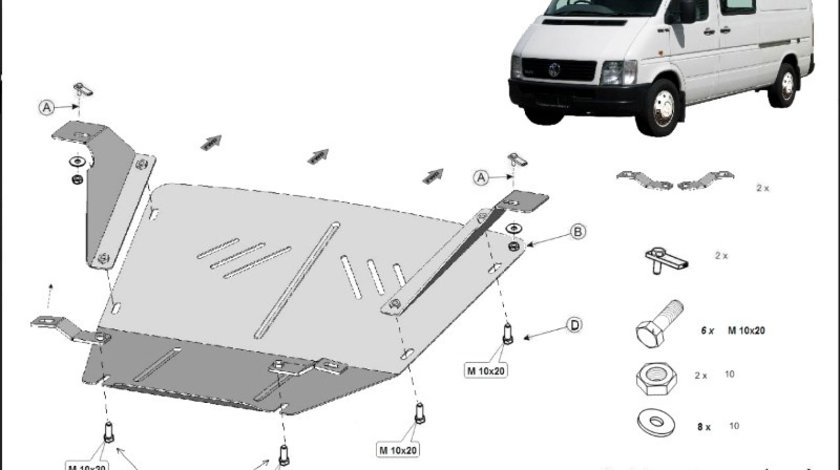 Scut motor metalic VW LT 1996-2006