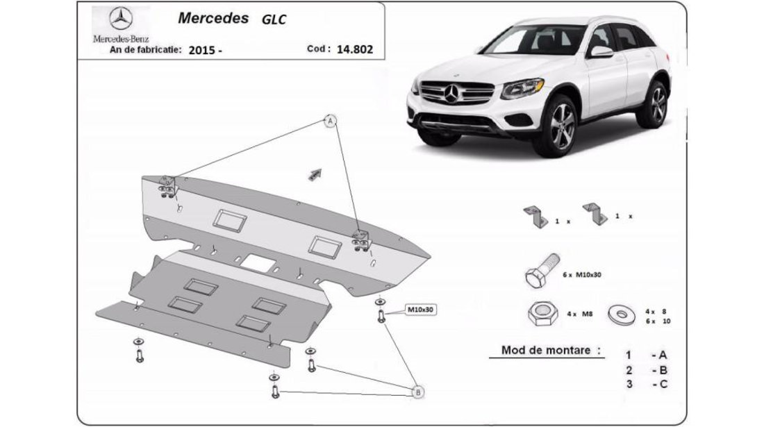 Scut motor metalic x253 Mercedes GLC (2015->)[X253] #5