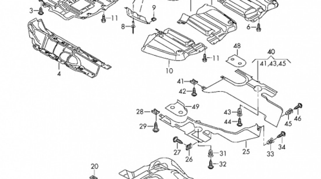 Scut Motor Rezaw Plast Volkswagen Passat B6 2005-2011 Diesel RP150409