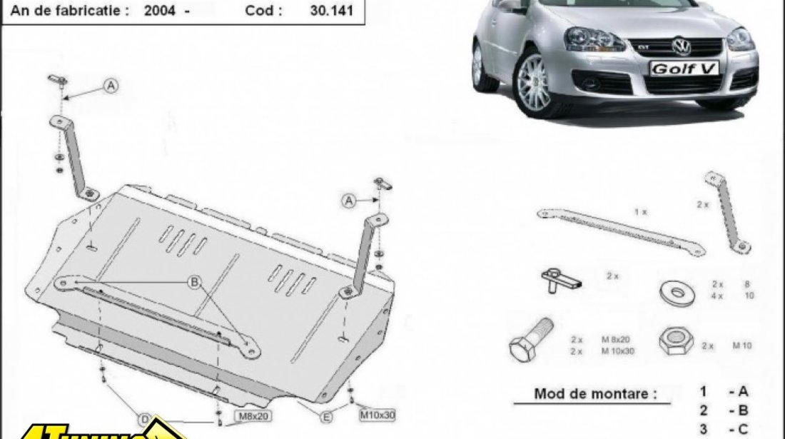 Scut motor si cutie de viteze VW Golf V 2004 2009