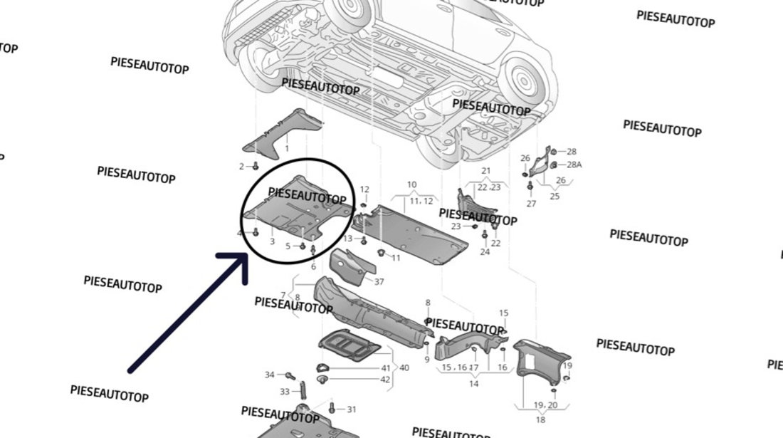 Scut motor VW T-Cross 2019-2020-2021 NOU 2Q0825236E 2Q0825236F