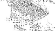 Scut podea stanga Volkswagen Transporter T5 duba 2...