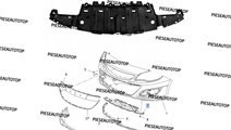 Scut sub bara fata Opel Astra J 2010-2015 NOU 1336...