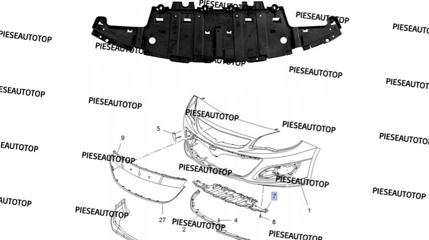 Scut sub bara fata Opel Astra J 2010-2015 NOU 13368661 1401033