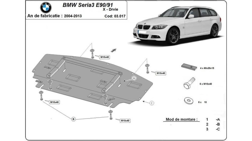 Scut sub bara fata si radiator bmw seria 3 - e90 BMW Seria 3 (2006->) [E93] #5