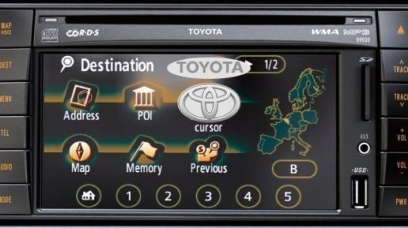 SD card Harti Navigatie Toyota TNS 510 Original Europa Romania 2020/2021