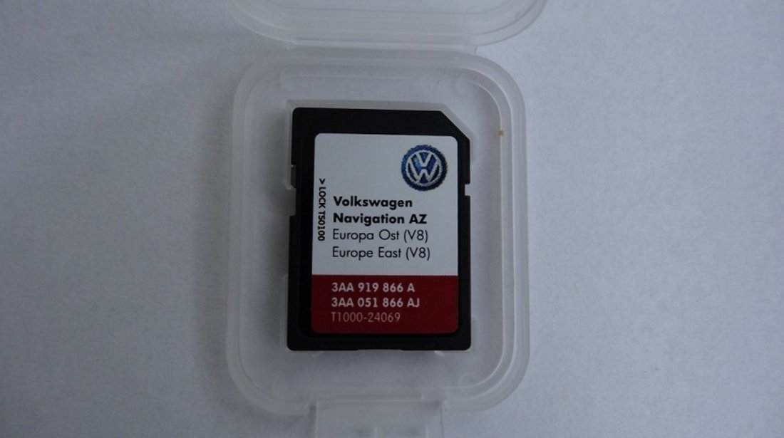 SD CARD harti navigatie VW RNS 315 Harta Europa + Romania V8 (2017 2018)