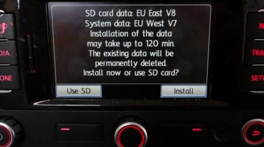 SD CARD navigatie Skoda Amundsen PLUS Europa Est + ROMANIA V8