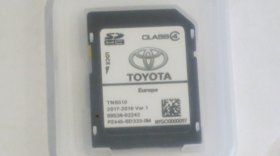 SD Card Original Toyota TNS 510 Harti EUROPA + ROMANIA 2017 2018