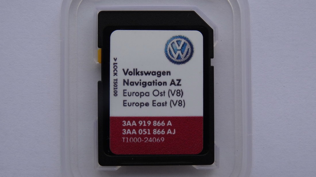 SD CARD Volkswagen VW Skoda Seat RNS 315 V8 harta navigatie Romania 2018