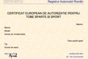 Se elibereaza de la RAR - Certificatul pentru tobe sparte sau sport!