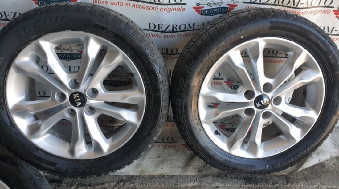 Seat 4 jante aliaj cu anvelope + 1 nefolosita (rezerva) KIA Optima 17" 5x114,3 ET 41 cod OE : 52910-2t310