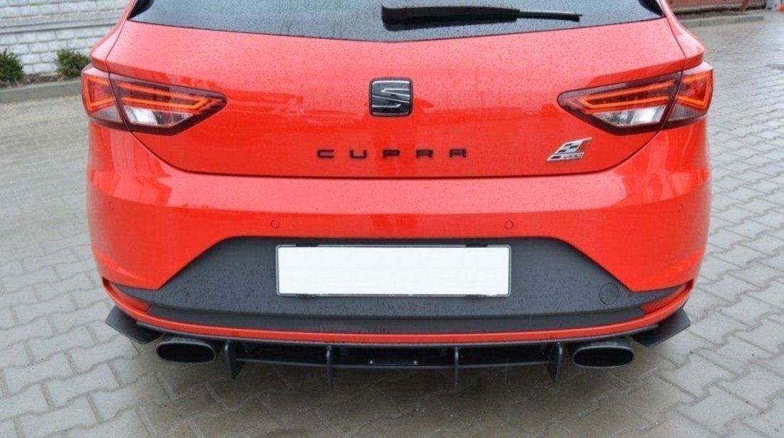 SEAT LEON III CUPRA Difuzor Bara Spate R & Prelungiri Spate Splitere laterale SE-LE-3-CU-CNC-RS1A