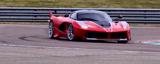 Sebastian Vettel scoate pe pista noul Ferrari FXX K