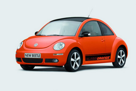 Sedinta de frumusete pentru VW Beetle: Black-Orange Edition