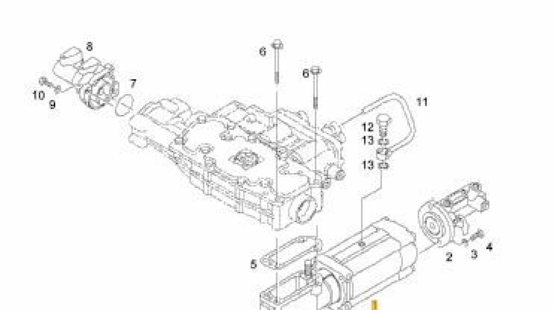 Selector bloc pneumatic dreapta cutie viteza ZF Ecosplit III 16S Man TGA (poz.8) AKUSAN 81326556182