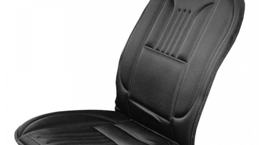 Semi Husa Scaun Auto Carbon Cu Incalzire Rapida Cartrend 12V Negru 75774