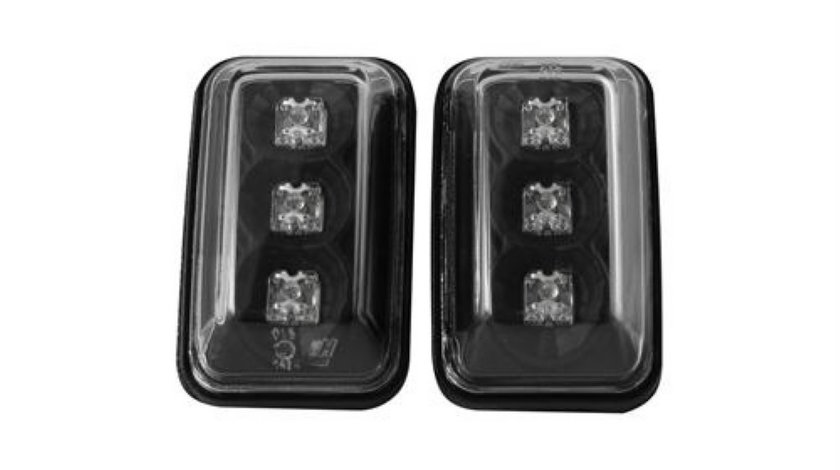 Semnale Aripa LED, VW GOLF/JETTA , POLO 91-94 Clar Negru