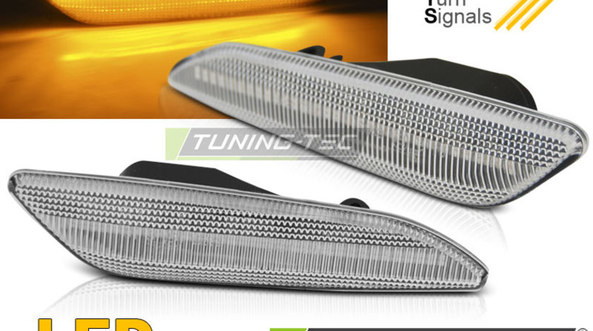 Semnale Semnalizatoare ALB LED SEQ compatibila ALFA ROMEO 156/147 05-10 / FIAT TIPO 15-