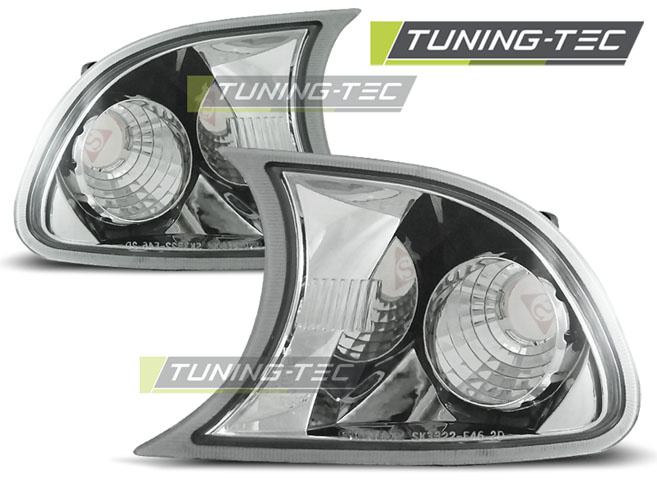 Semnale Semnalizatoare Fata Crom look compatibila BMW E46 09.01-03.03 COUPE
