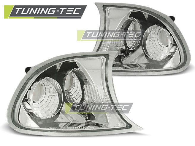 Semnale Semnalizatoare Fata Crom look compatibila BMW E46 04.99-08.01 COUPE