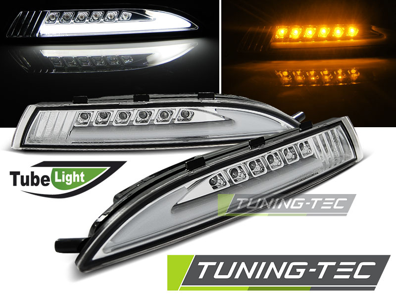 Semnale Semnalizatoare Fata Crom look LED compatibila VW SCIROCCO 08-04.14
