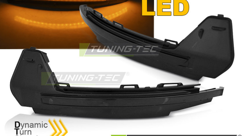 Semnale Semnalizatoare IN THE MIRROR SMOKE LED SEQ compatibila AUDI A1 10-18