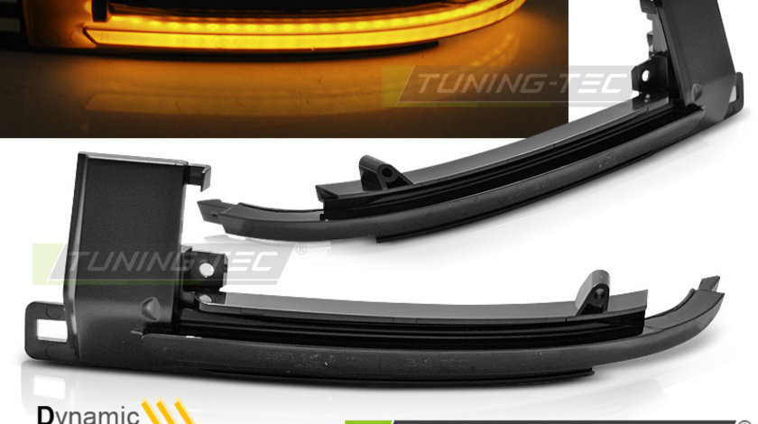 Semnale Semnalizatoare IN THE MIRROR SMOKE LED SEQ compatibila AUDI A3 08-10/ A4 07-10/ A5 07-10/ A6 08-10/ Q3 11-17