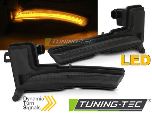 Semnale Semnalizatoare IN THE MIRROR SMOKE LED SEQ compatibila RENAULT CLIO IV 16-19