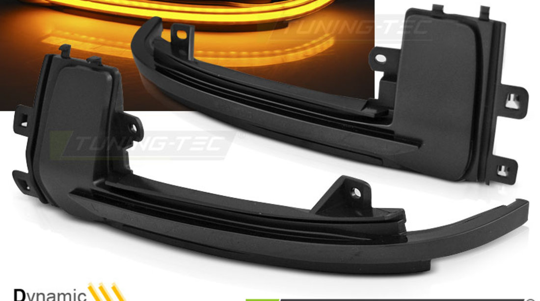 Semnale Semnalizatoare IN THE MIRROR SMOKE LED SEQ compatibila AUDI A3 10-12 / A4 10-15 / A5 10-16