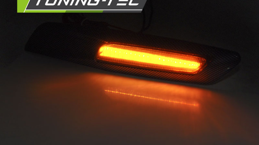 Semnale Semnalizatoare SMOKE LED CARBON F10 STYLE compatibila BMW E60/ E90/ E92/ E82