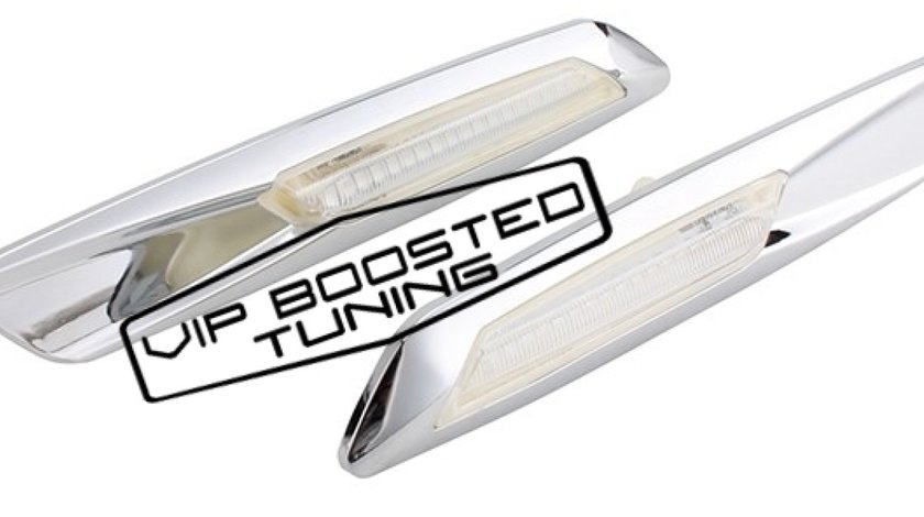 Semnalizari Aripa Led crom BMW E60, E61, E90, E91, E81, E82, E88 - V2