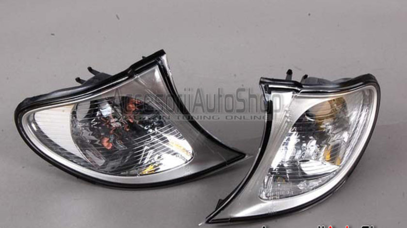 Semnalizari Faruri BMW Seria 3 E46 01-04 Sedan Facelift - Rama crom