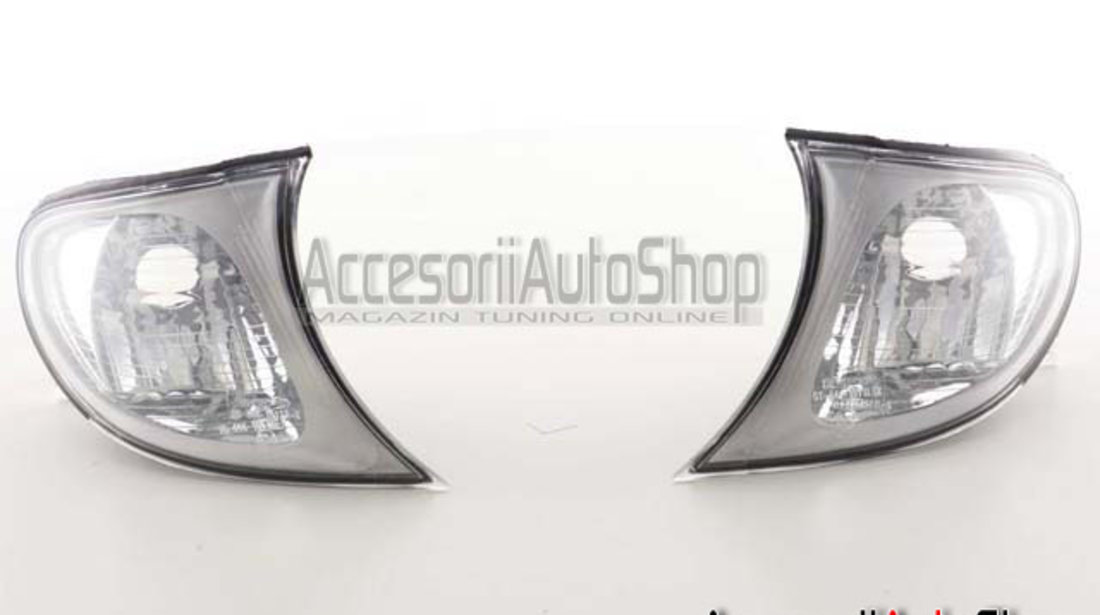 Semnalizari Faruri BMW Seria 3 E46 01-04 Sedan Facelift - Rama crom