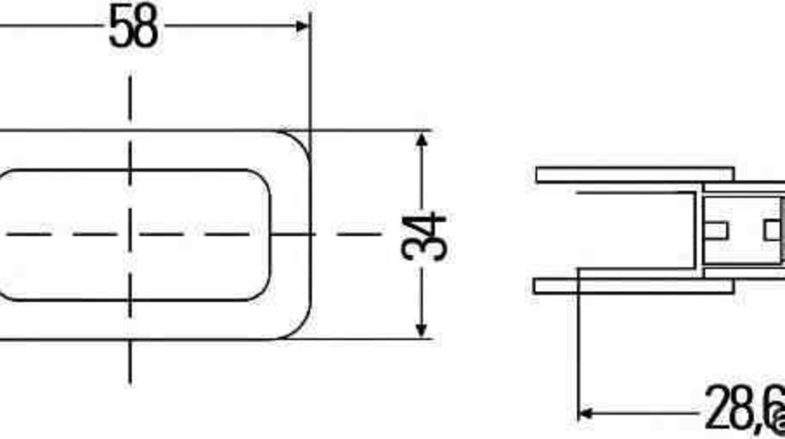 Semnalizator AUDI 200 (44, 44Q) HELLA 2BM 003 647-021