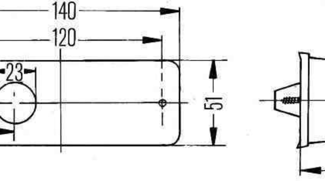 Semnalizator MAN L 2000 HELLA 2BM 006 692-021