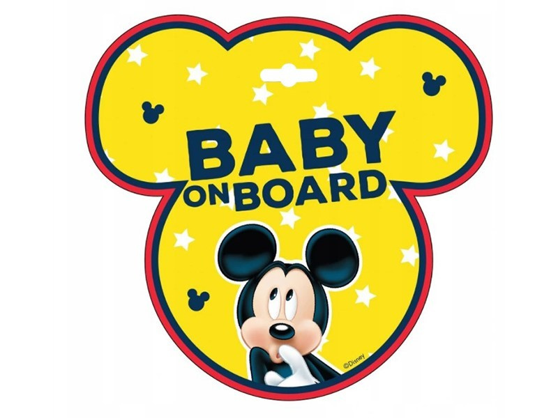 Semnul Baby On Bord, Mickey Disney D59612