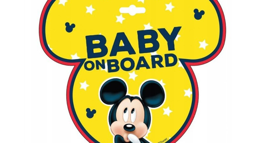 Semnul Baby On Bord, Mickey Disney D59612