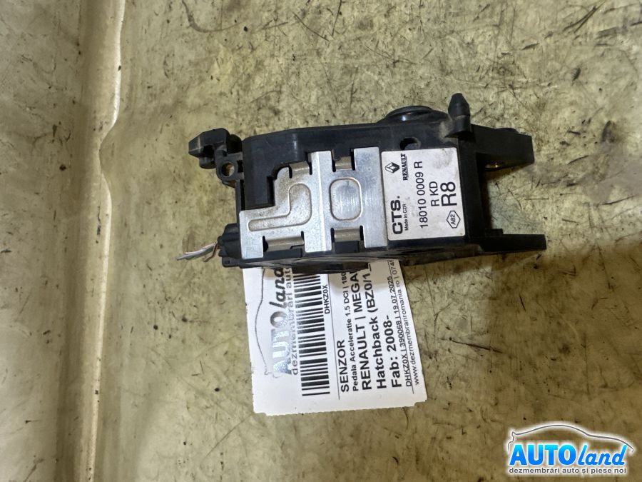Senzor 180100009r Pedala Acceleratie 1.5 DCI Renault MEGANE III Hatchback BZ0/1 2008