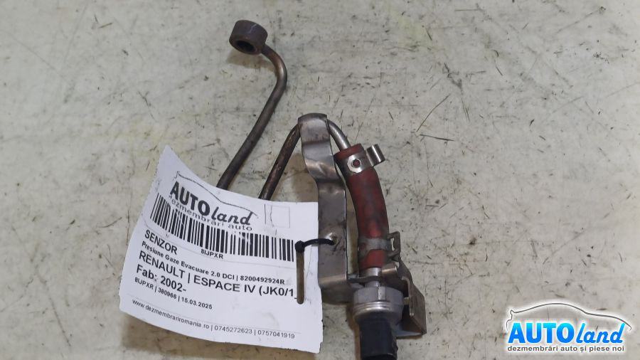 Senzor 8200492924r Presiune Gaze Evacuare 2.0 DCI Renault ESPACE IV JK0/1 2002