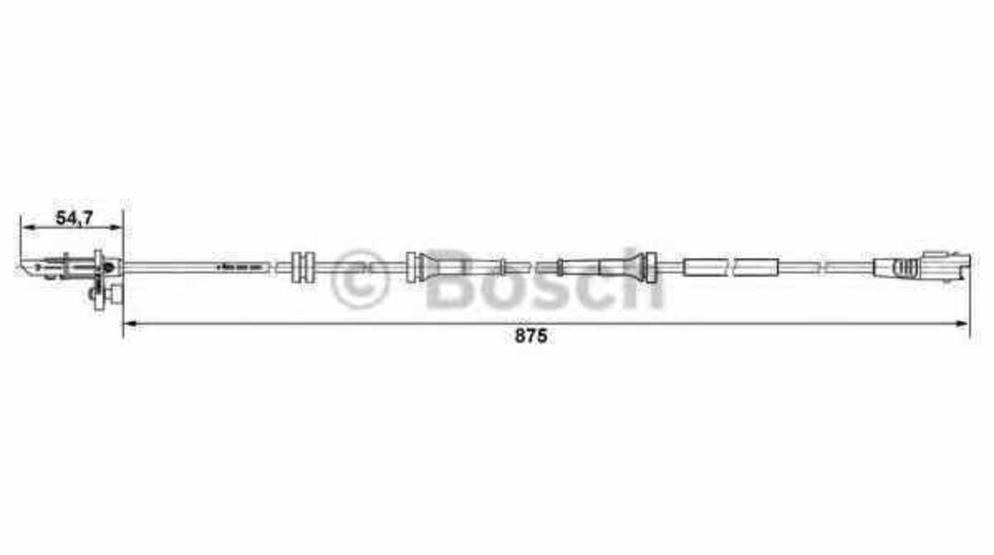 Senzor ABS CITROËN JUMPY caroserie BOSCH 0 265 007 790