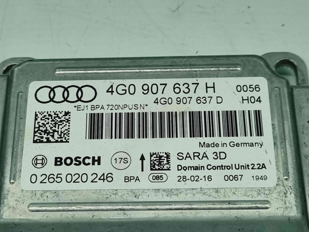 Senzor acceleratie Audi A6 (4GC, C7) Facelift S-line [Fabr 2012-2017] 4G0907637H