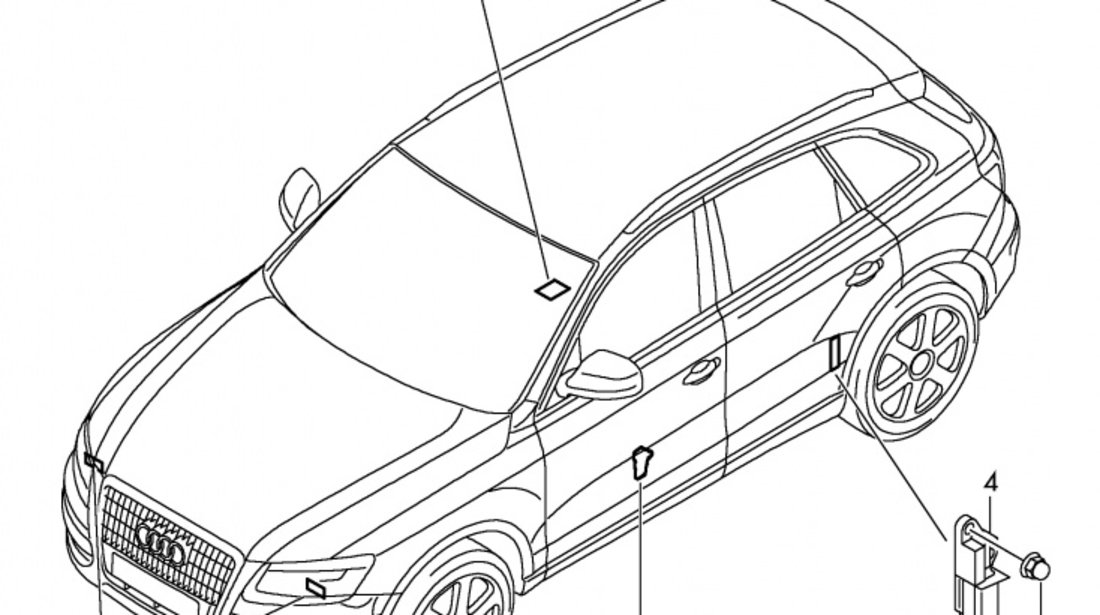 Senzor Airbag Fata Oe Audi A4 B8 2007-2015 8K0959651