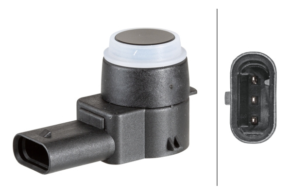 Senzor, ajutor parcare pe ambele parti (6PX358141201 HELLA) SEAT,VW