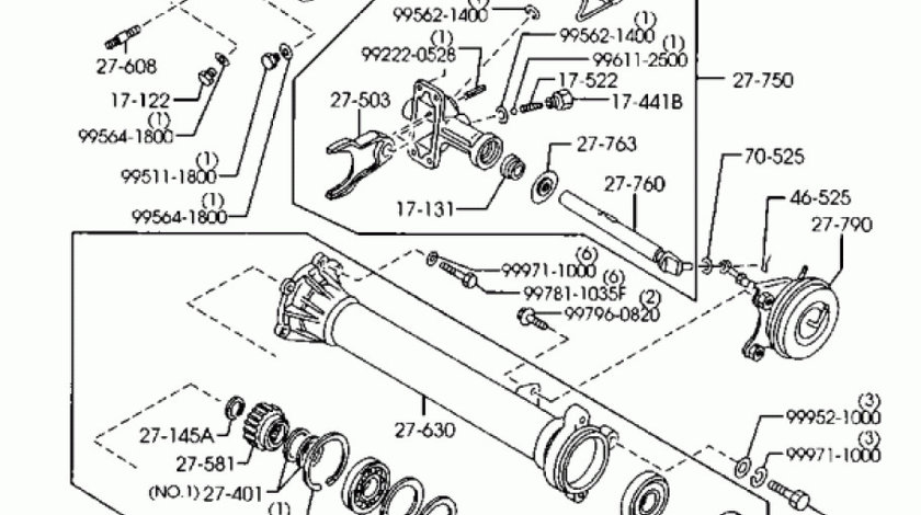 Senzor cuplare tractiune fata Mazda B2500 MAZDA OE PA33-17-640