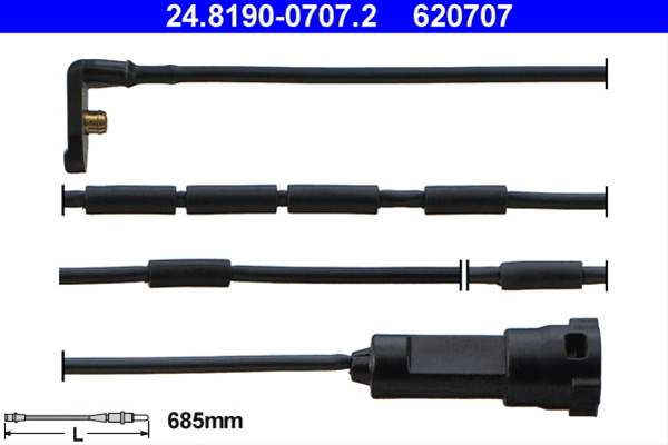 Senzor De Avertizare,uzura Placute De Frana Ate Opel 24.8190-0707.2